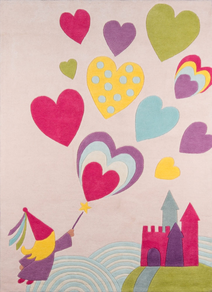 Momeni Lil Mo Whimsy 2' X 3' Pink Contemporary